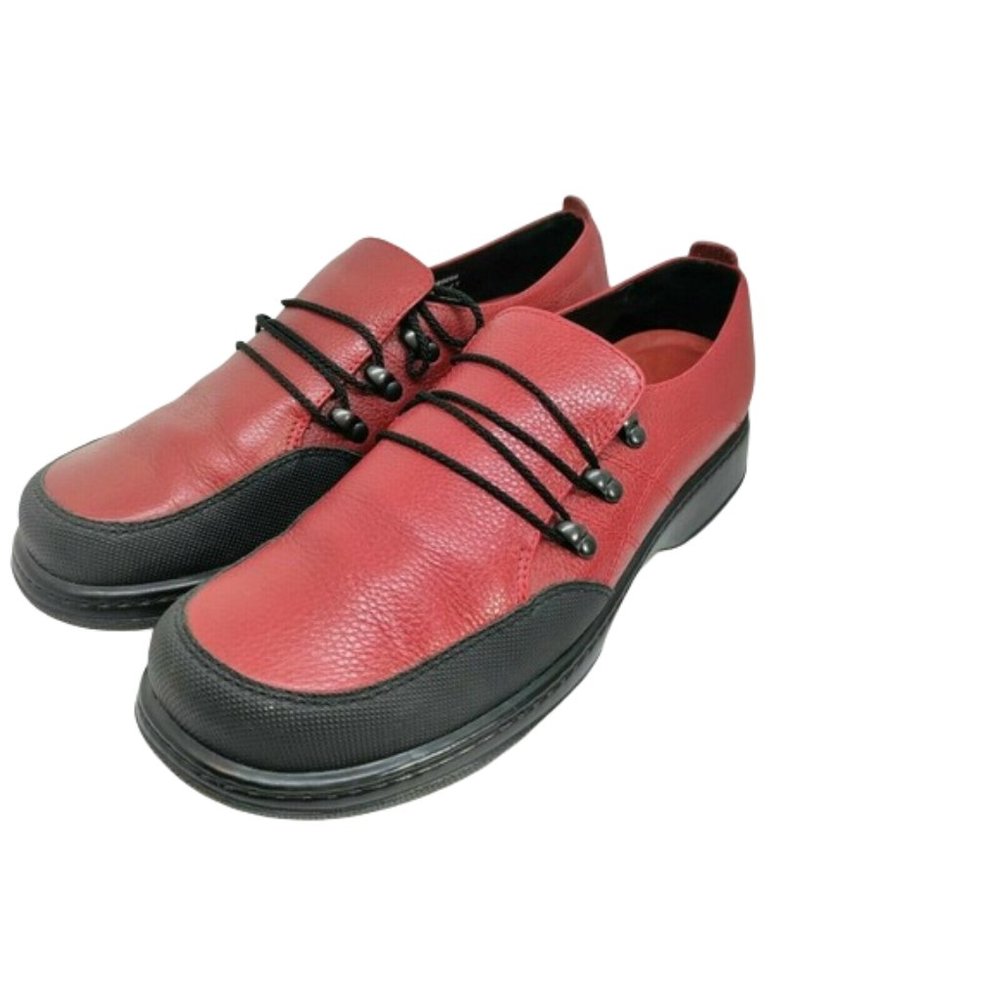 Dansko Women Shoe Janika Size 10.5 EU 41 Red Leather Nursing - G1